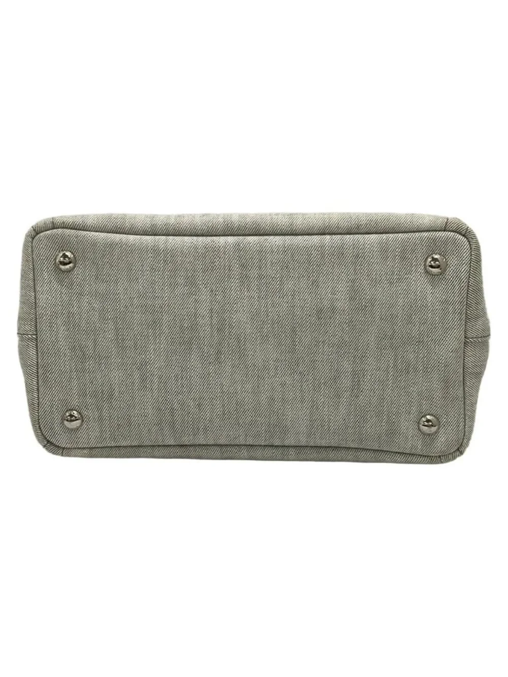 Prada Tote Canapa Grommet Bianco